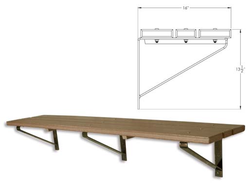 Kalmarsund Wall Mounted Bench By Nola Industrier